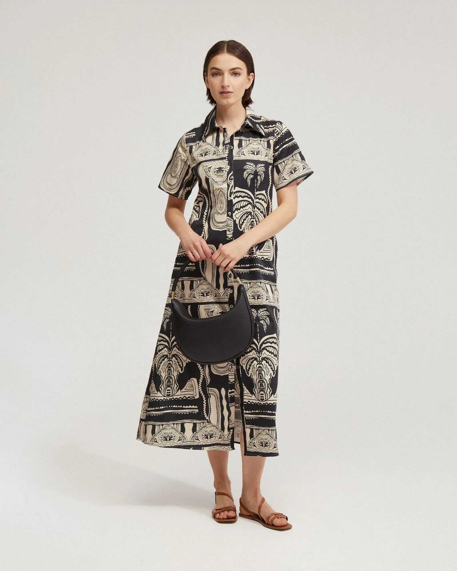 Jasmine Printed Shirt Dress