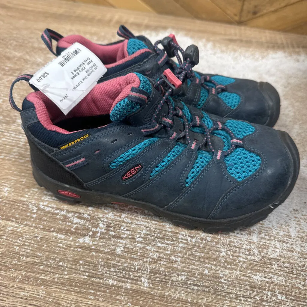 Keen - Kid's Shoes : Grey/Blue/Pink-children-2