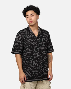 Ksubi Heroism Knit Resort Short Sleeve Shirt Black