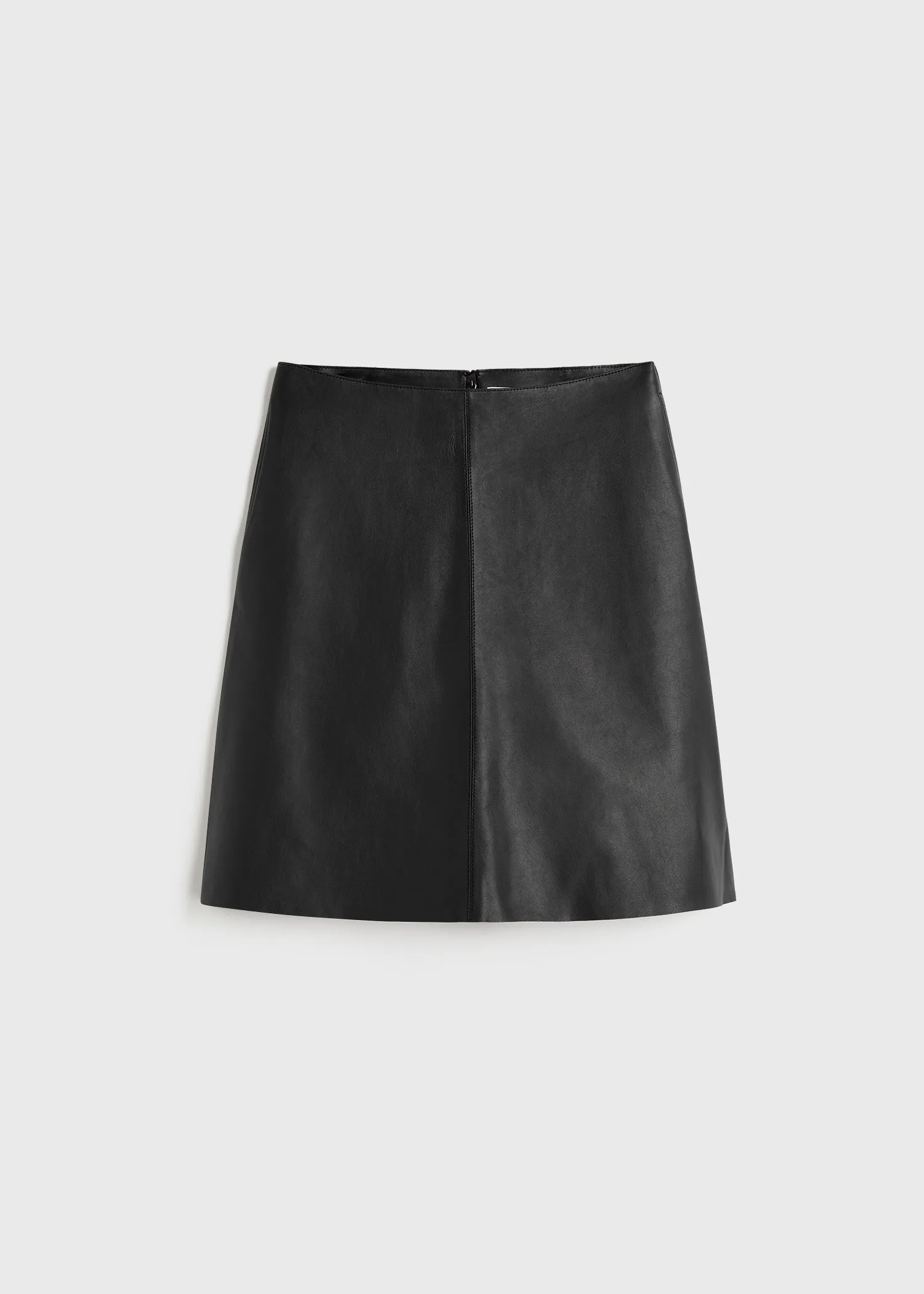 Leather skirt black