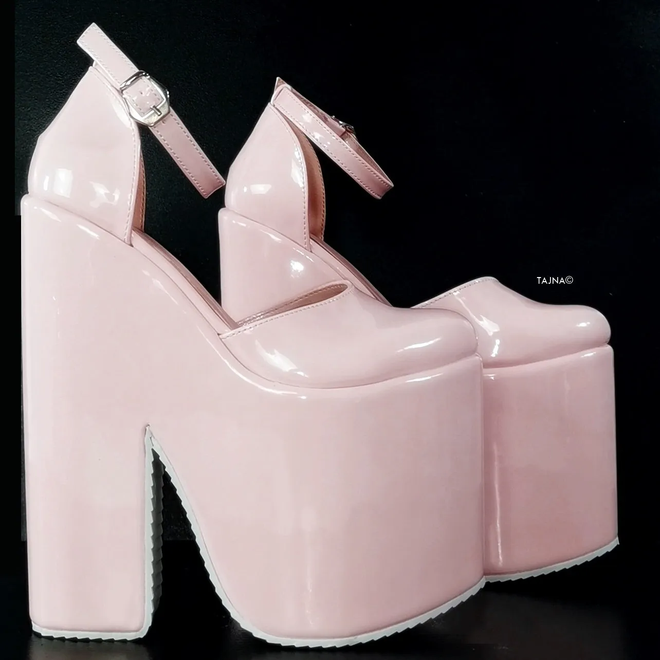 Light Pink Extreme Platform Wedges