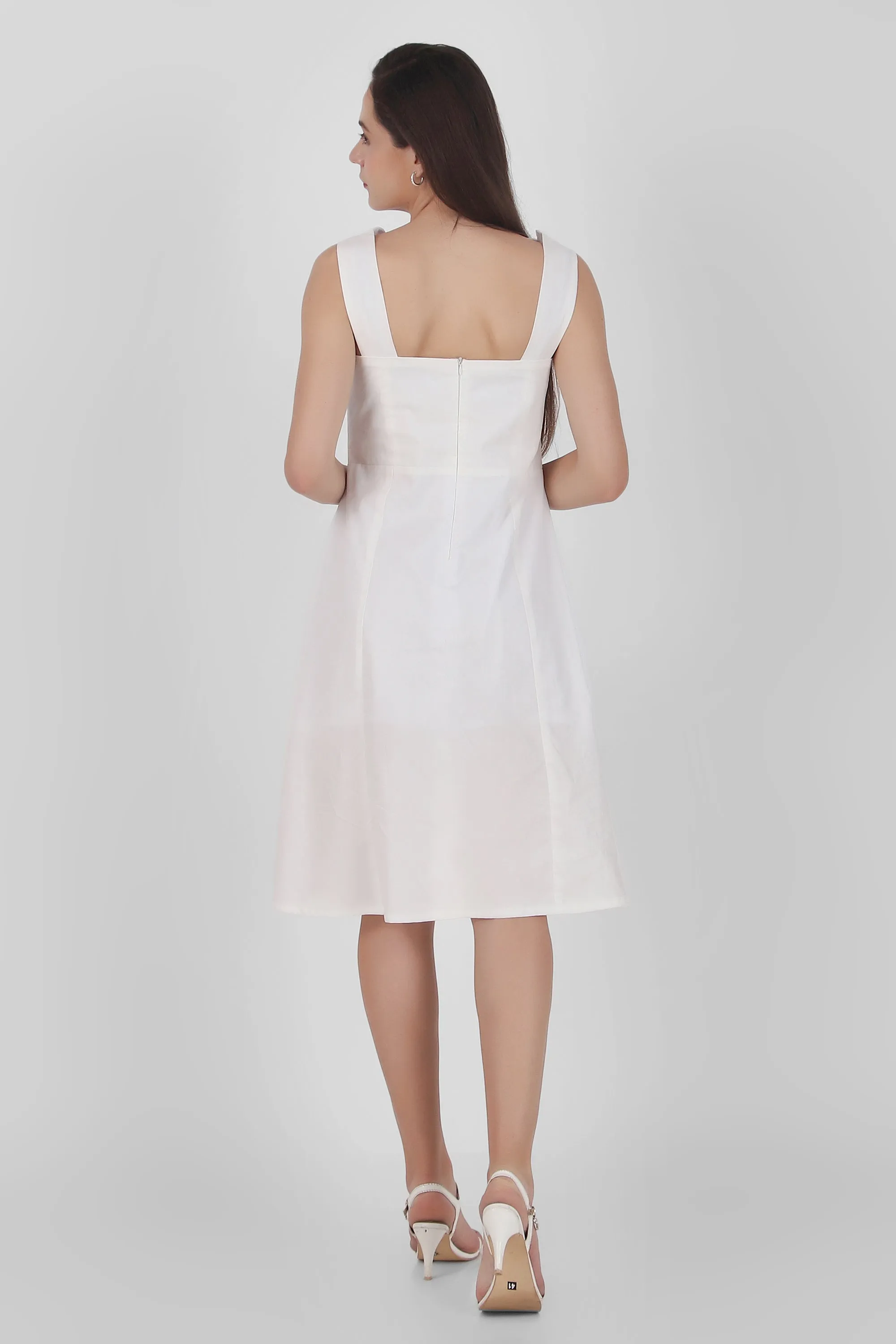 Luminous Aura Poplin Dress