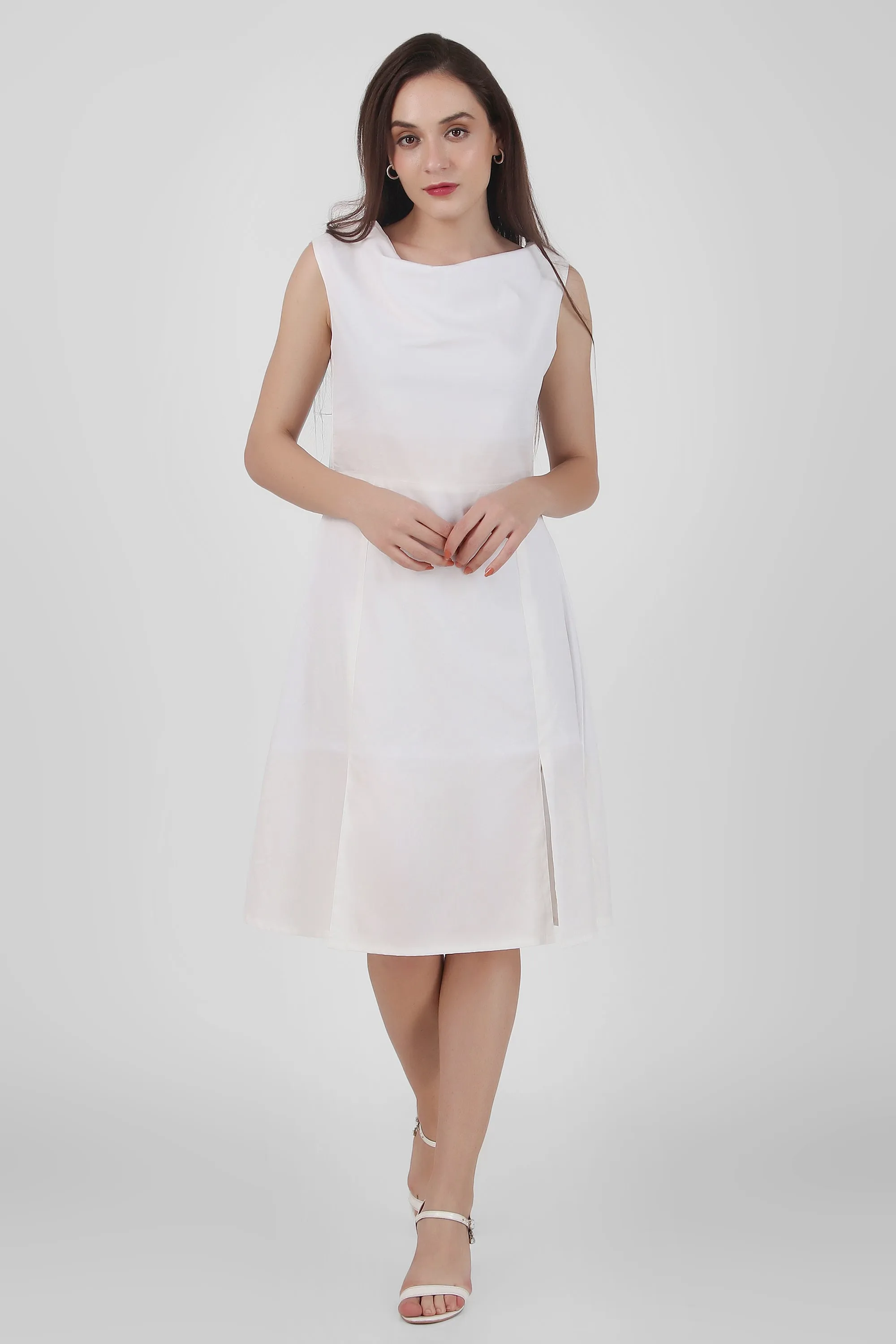 Luminous Aura Poplin Dress