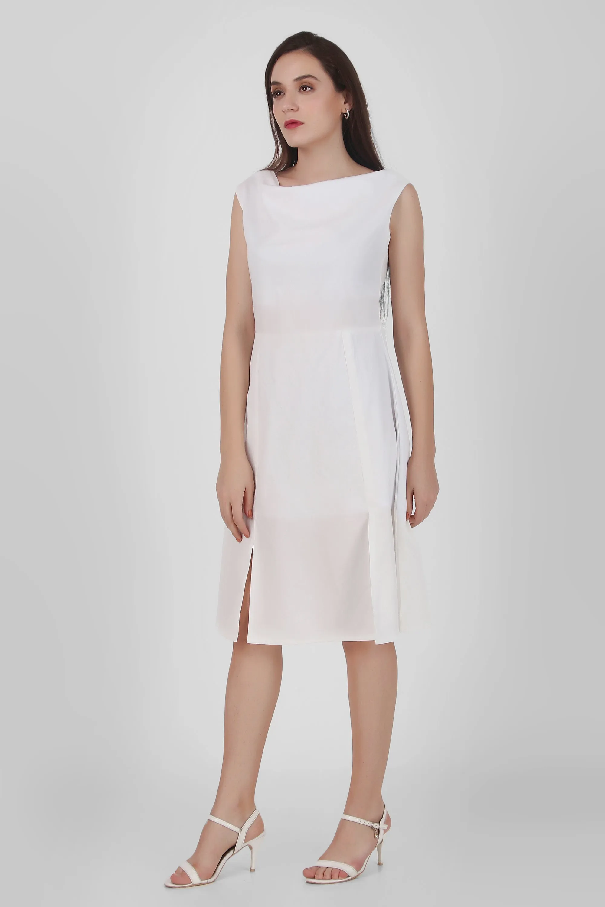 Luminous Aura Poplin Dress