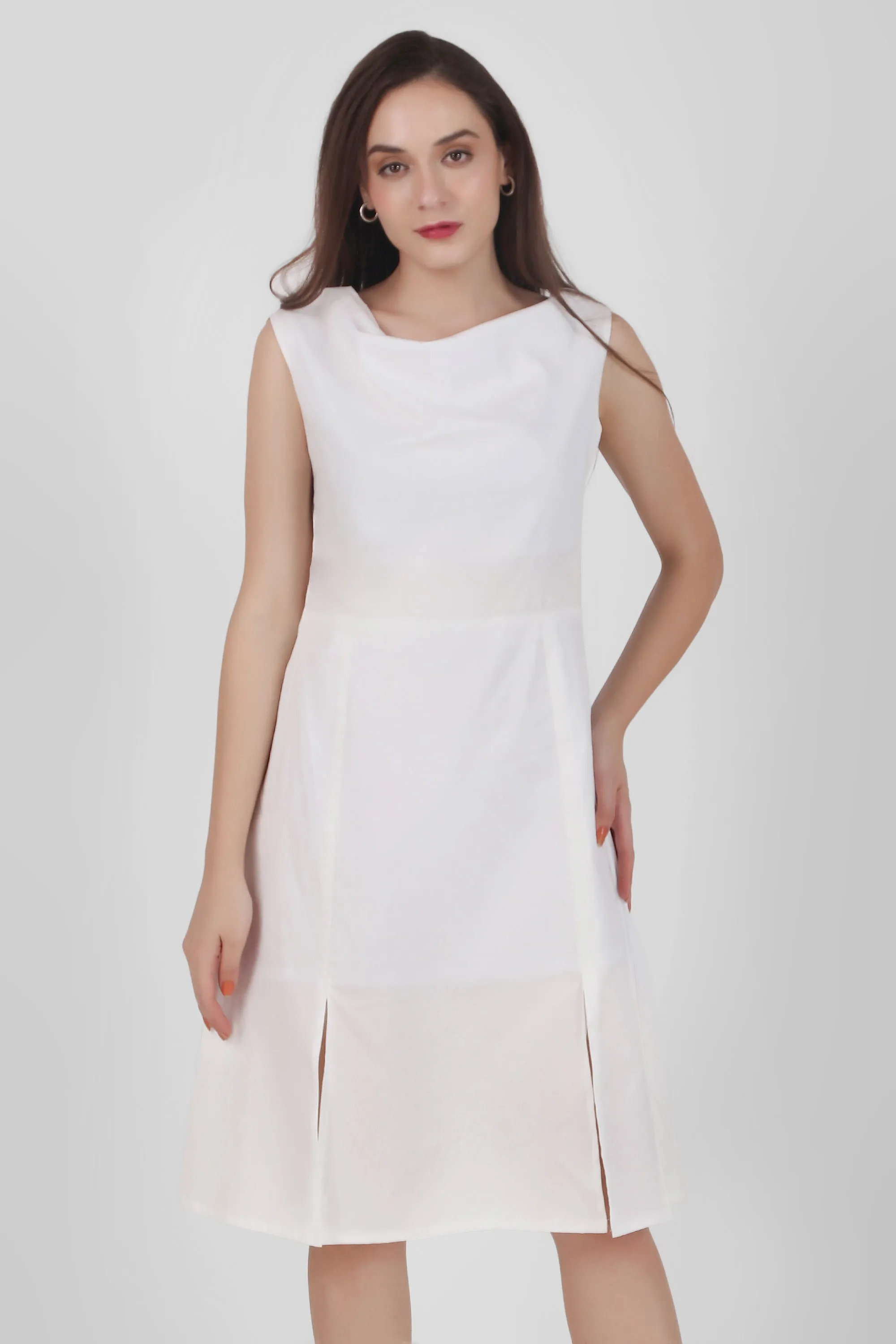 Luminous Aura Poplin Dress