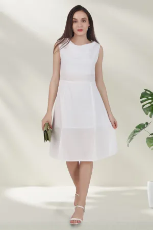 Luminous Aura Poplin Dress