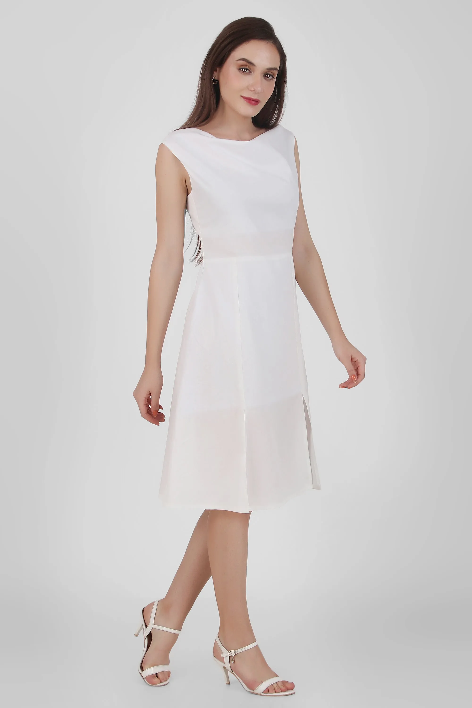 Luminous Aura Poplin Dress