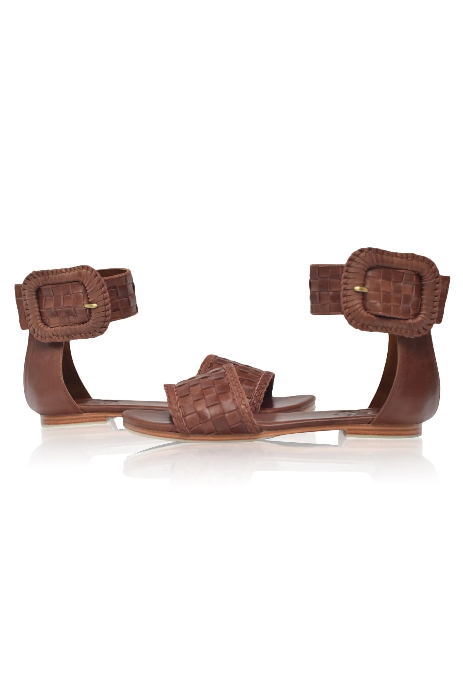 Madagascar Woven Leather Sandals (Sz. 6.5 & 10)