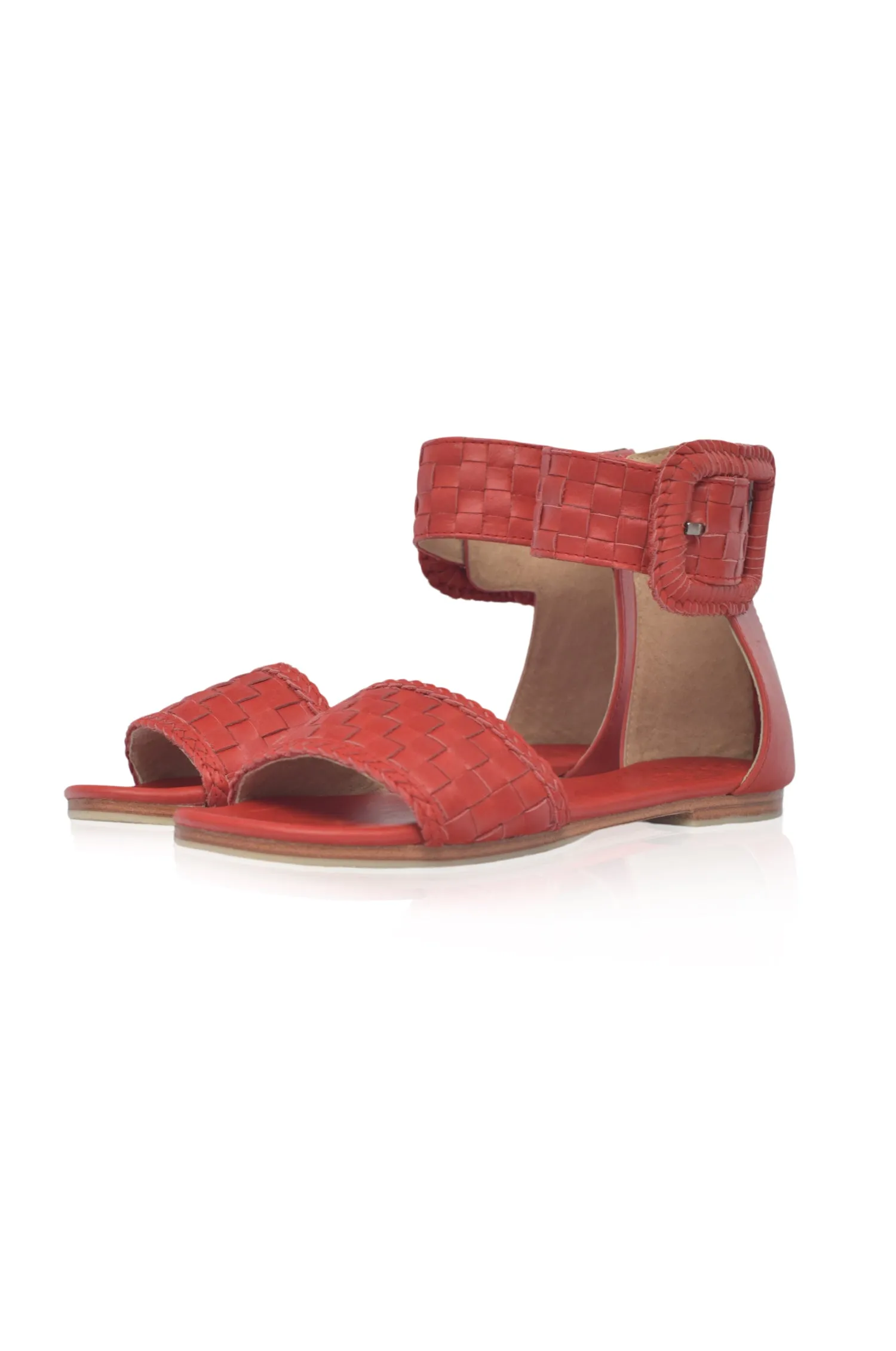 Madagascar Woven Leather Sandals (Sz. 6.5 & 10)