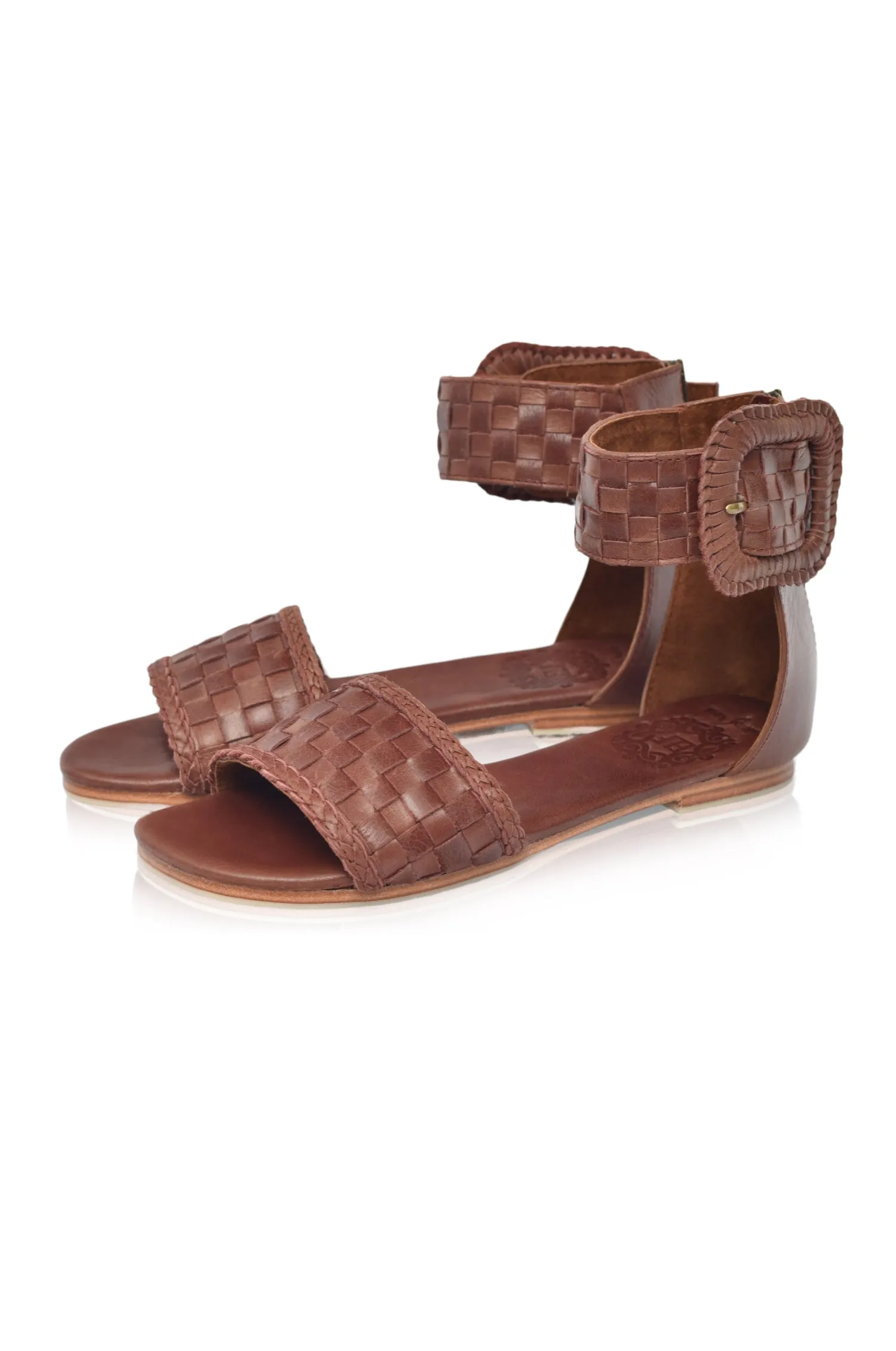 Madagascar Woven Leather Sandals (Sz. 6.5 & 10)