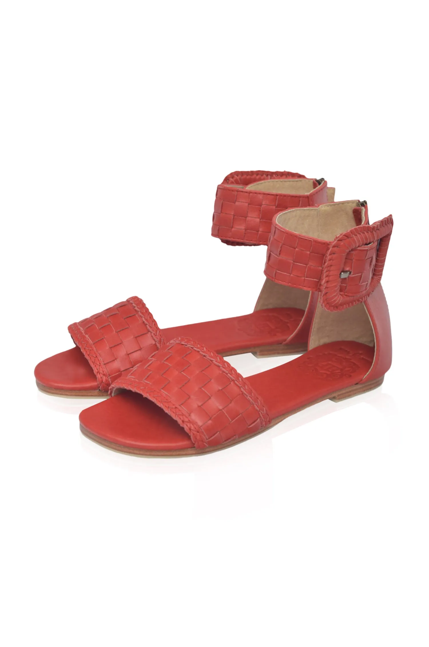 Madagascar Woven Leather Sandals (Sz. 6.5 & 10)
