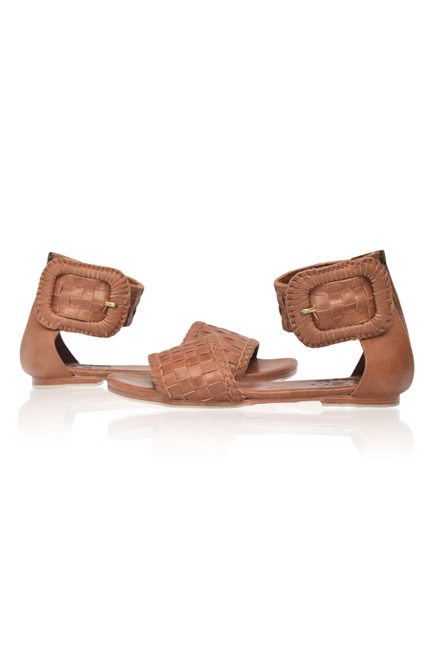 Madagascar Woven Leather Sandals (Sz. 6.5 & 10)
