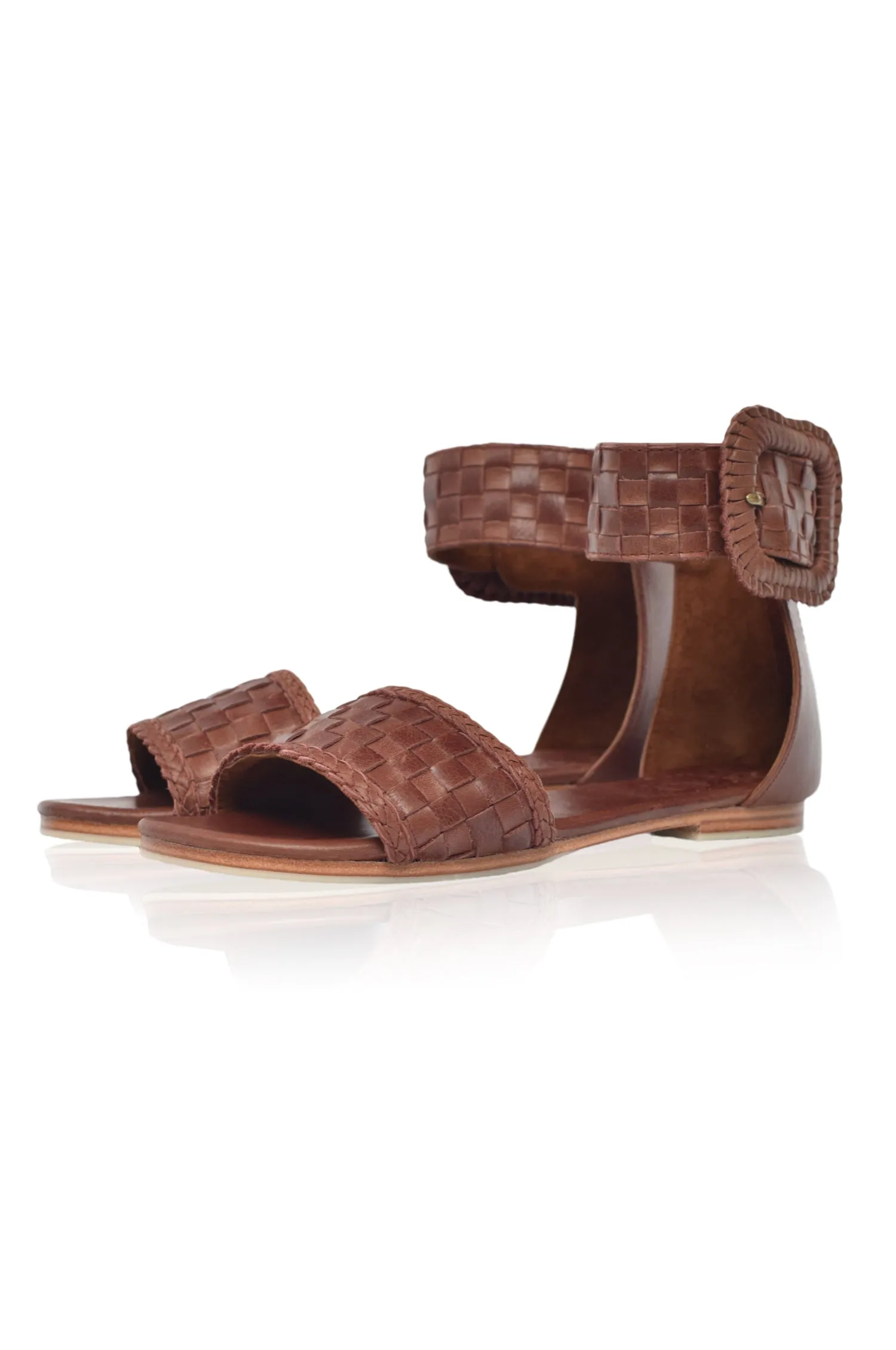 Madagascar Woven Leather Sandals (Sz. 6.5 & 10)