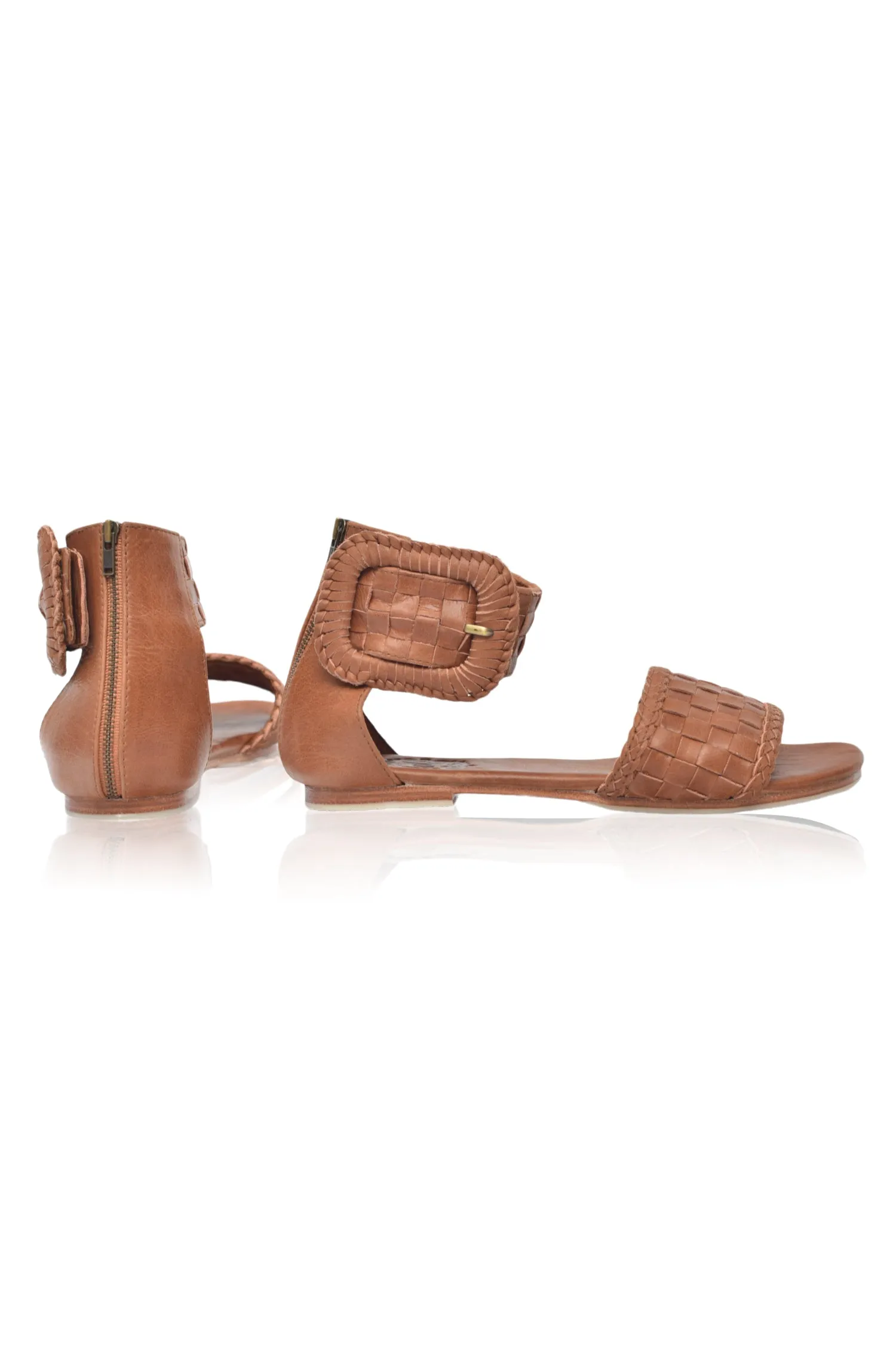 Madagascar Woven Leather Sandals (Sz. 6.5 & 10)
