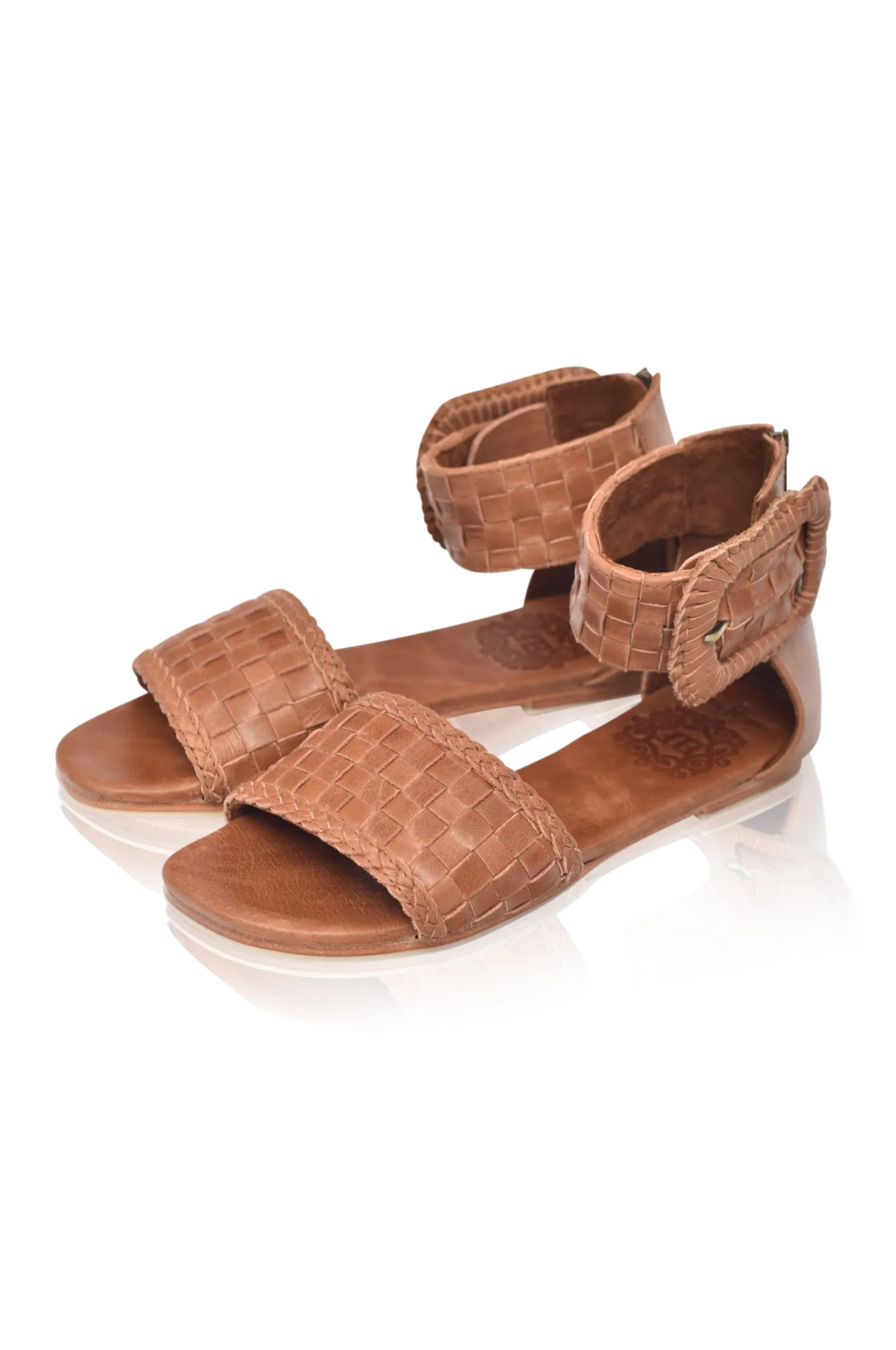 Madagascar Woven Leather Sandals (Sz. 6.5 & 10)