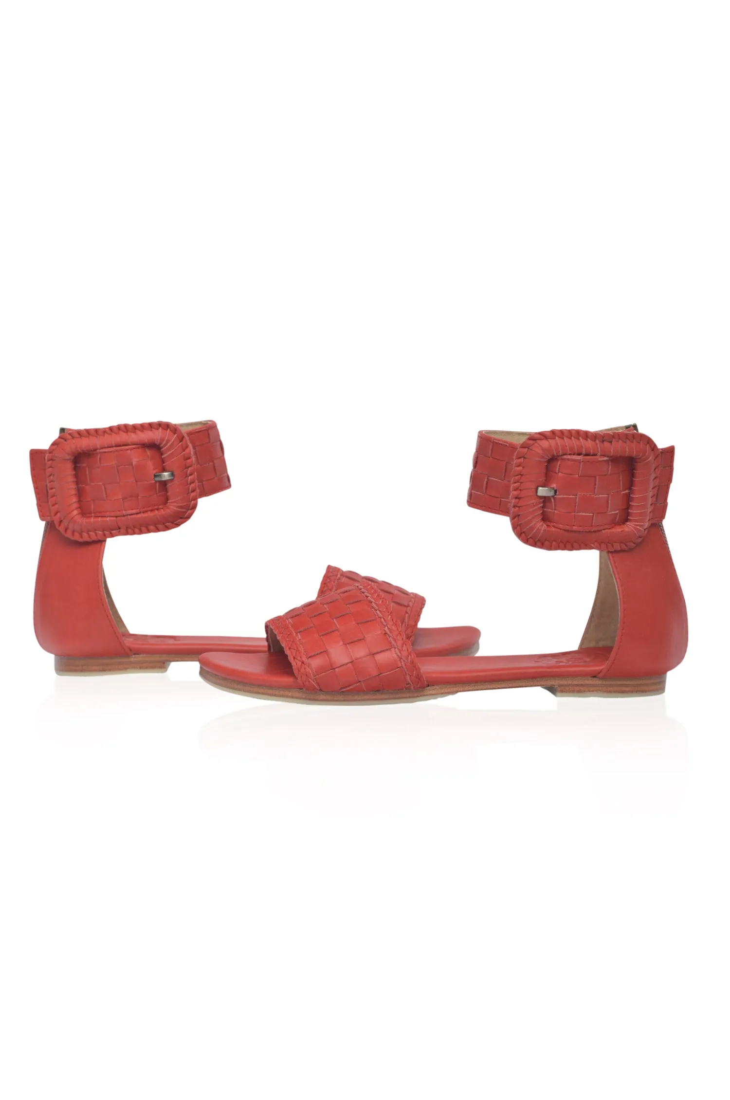 Madagascar Woven Leather Sandals (Sz. 6.5 & 10)