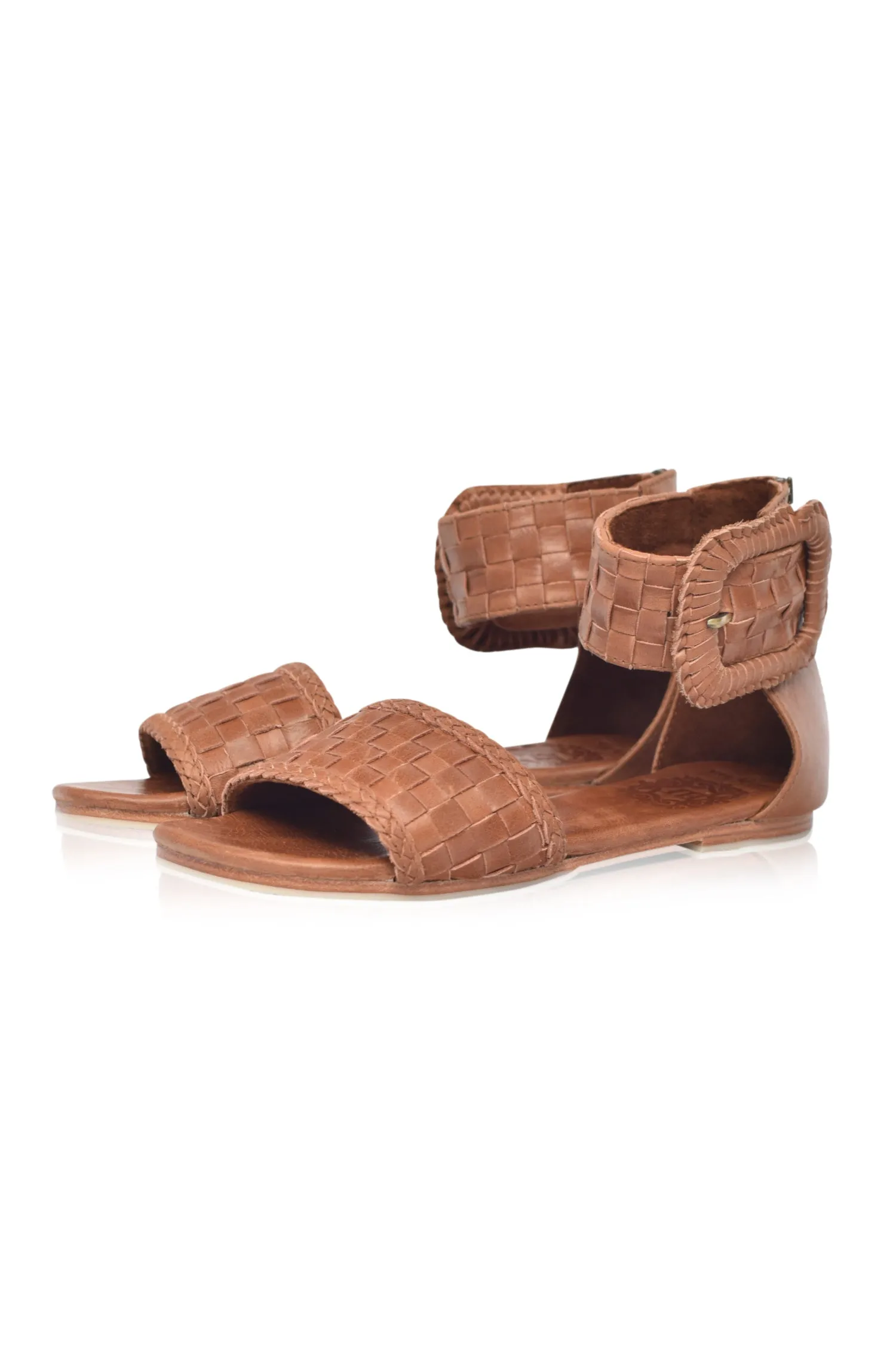 Madagascar Woven Leather Sandals (Sz. 6.5 & 10)