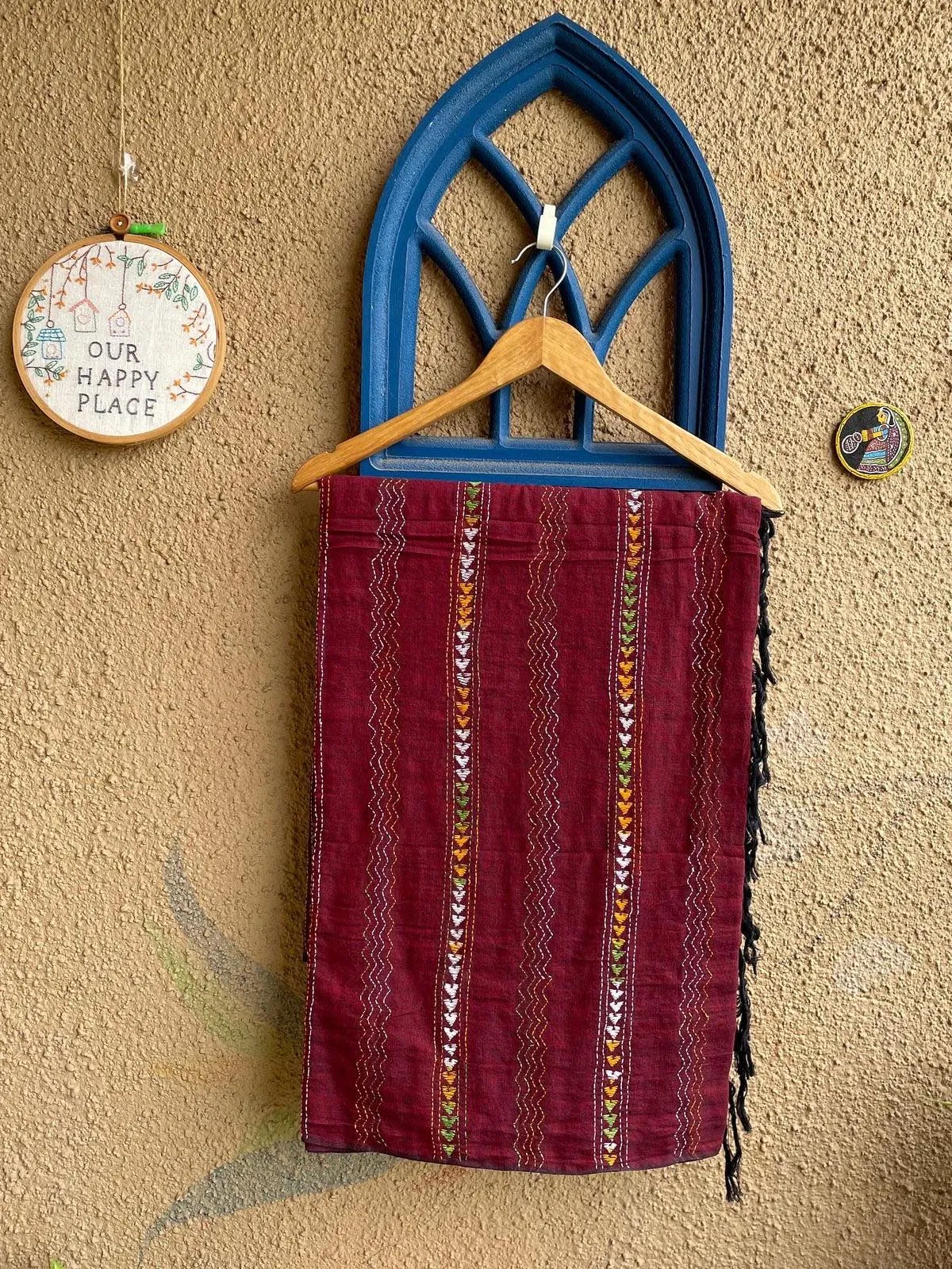 Maroon Kantha