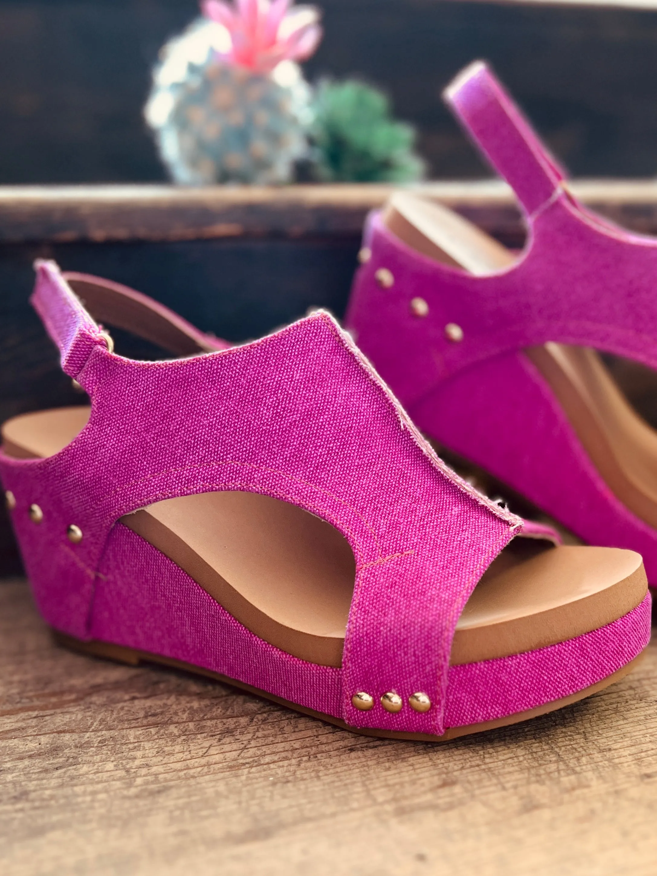 Melissa Fuchsia Wedges*