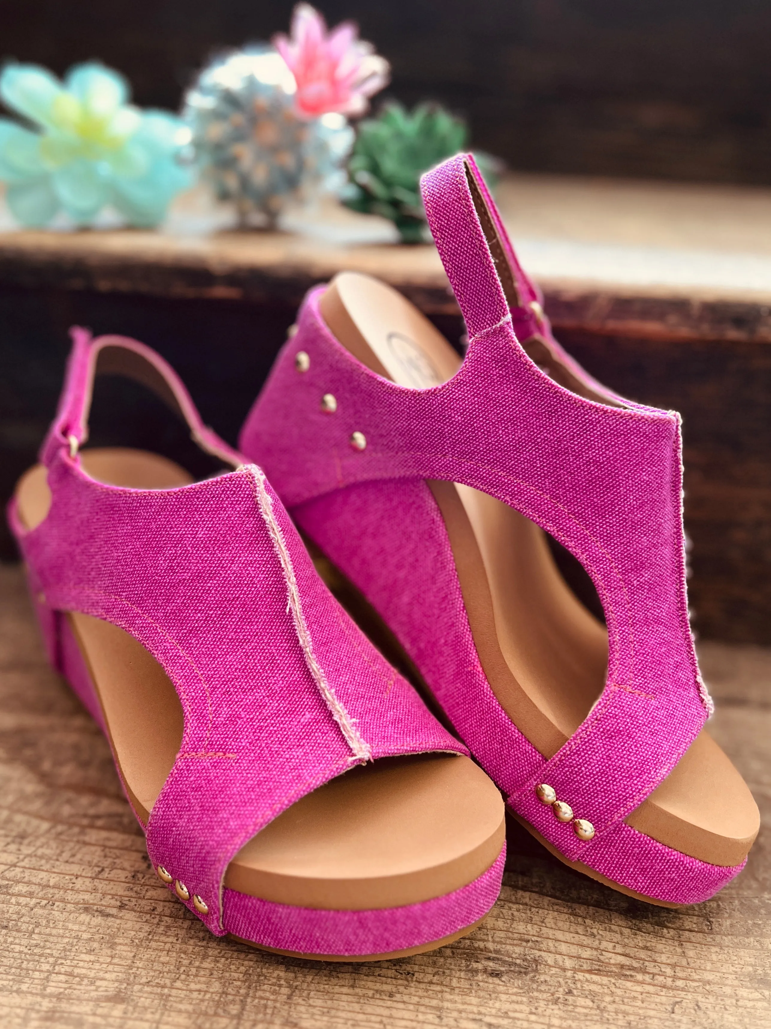 Melissa Fuchsia Wedges*