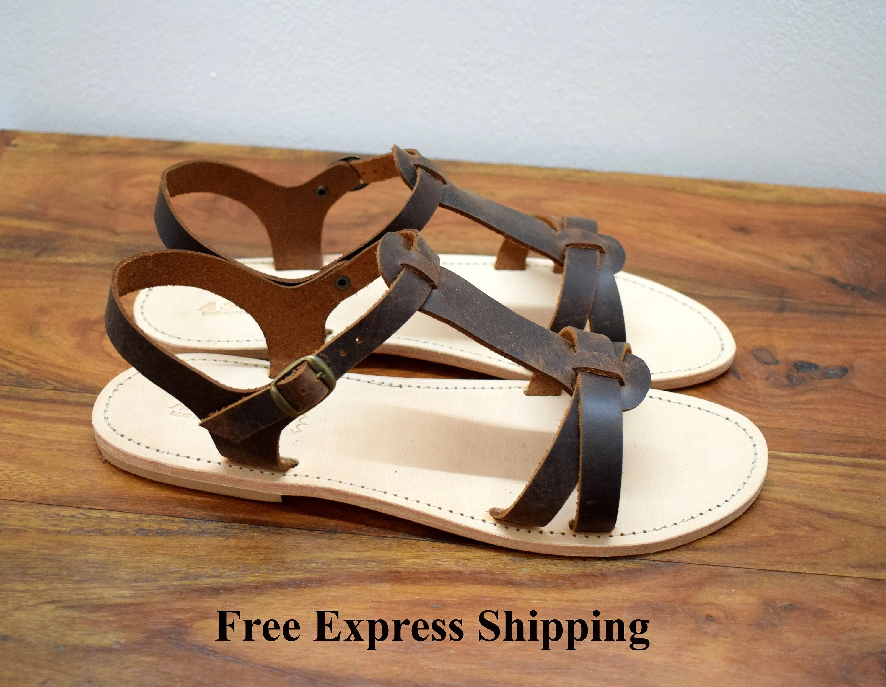 Men greek leather sandals Handmade Spartan sandals