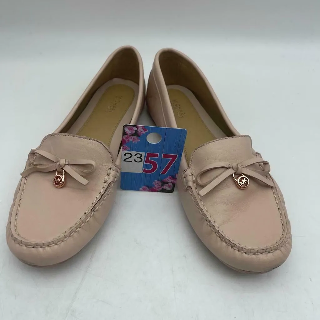 Michael Kors Flat Shoes Mini MK Logo Soft Pink Size 8.5M