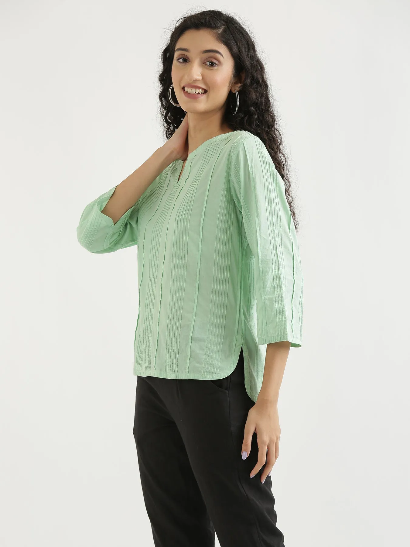 Mint Green Everyday Cotton Top