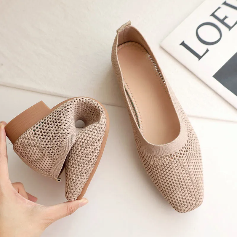 Mugrs™ Square Toe V-Cut Flats (Mugrs 2.0 )