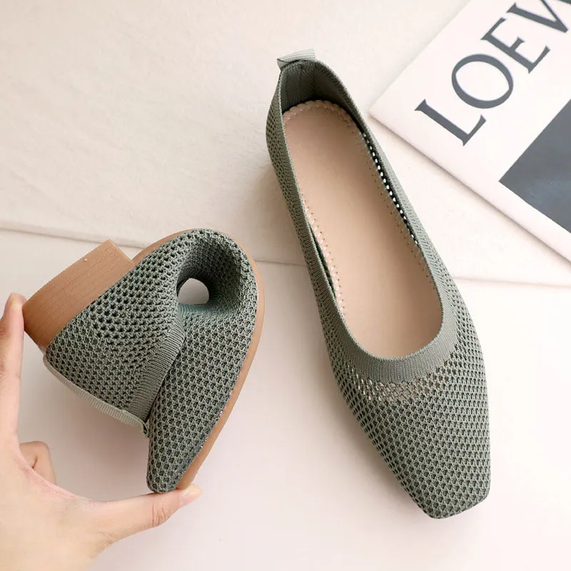 Mugrs™ Square Toe V-Cut Flats (Mugrs 2.0 )