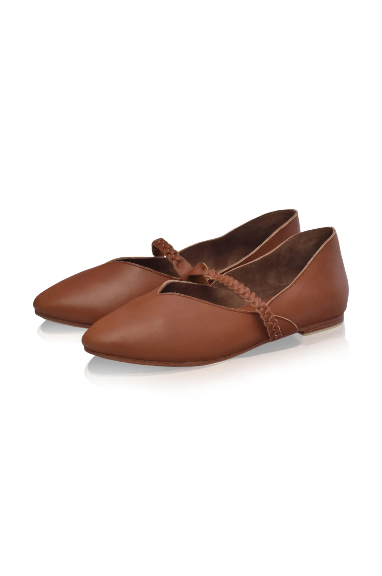 New Love Leather Ballet Flats (Sz.  6 - 10.5)