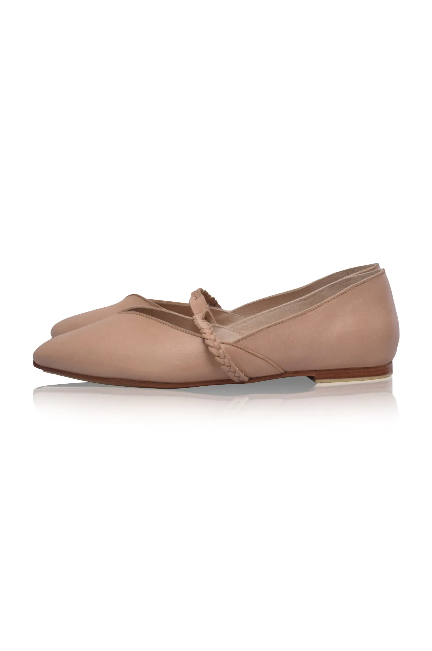 New Love Leather Ballet Flats (Sz.  6 - 10.5)