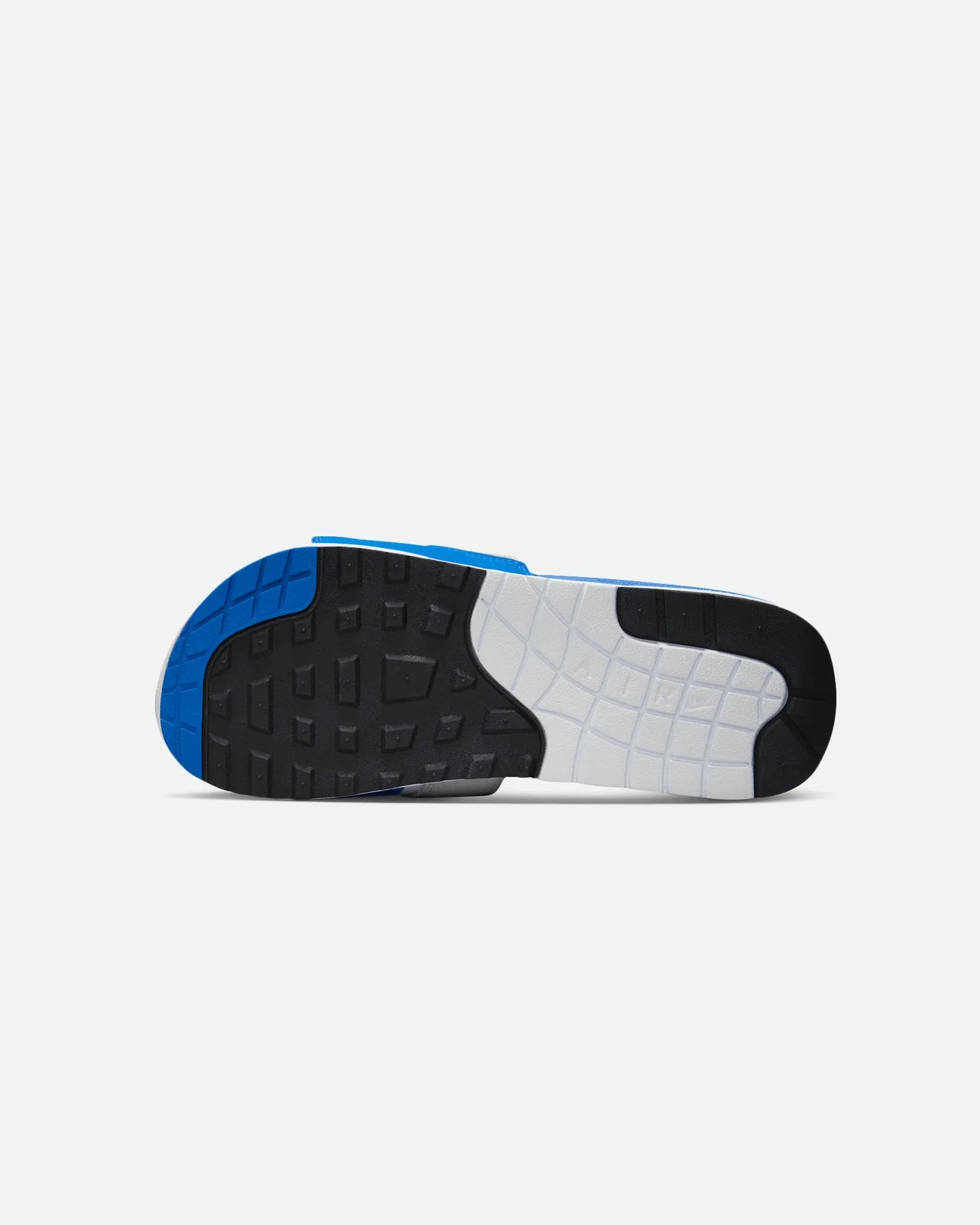 Nike Air Max 1 Slides White/Royal Blue