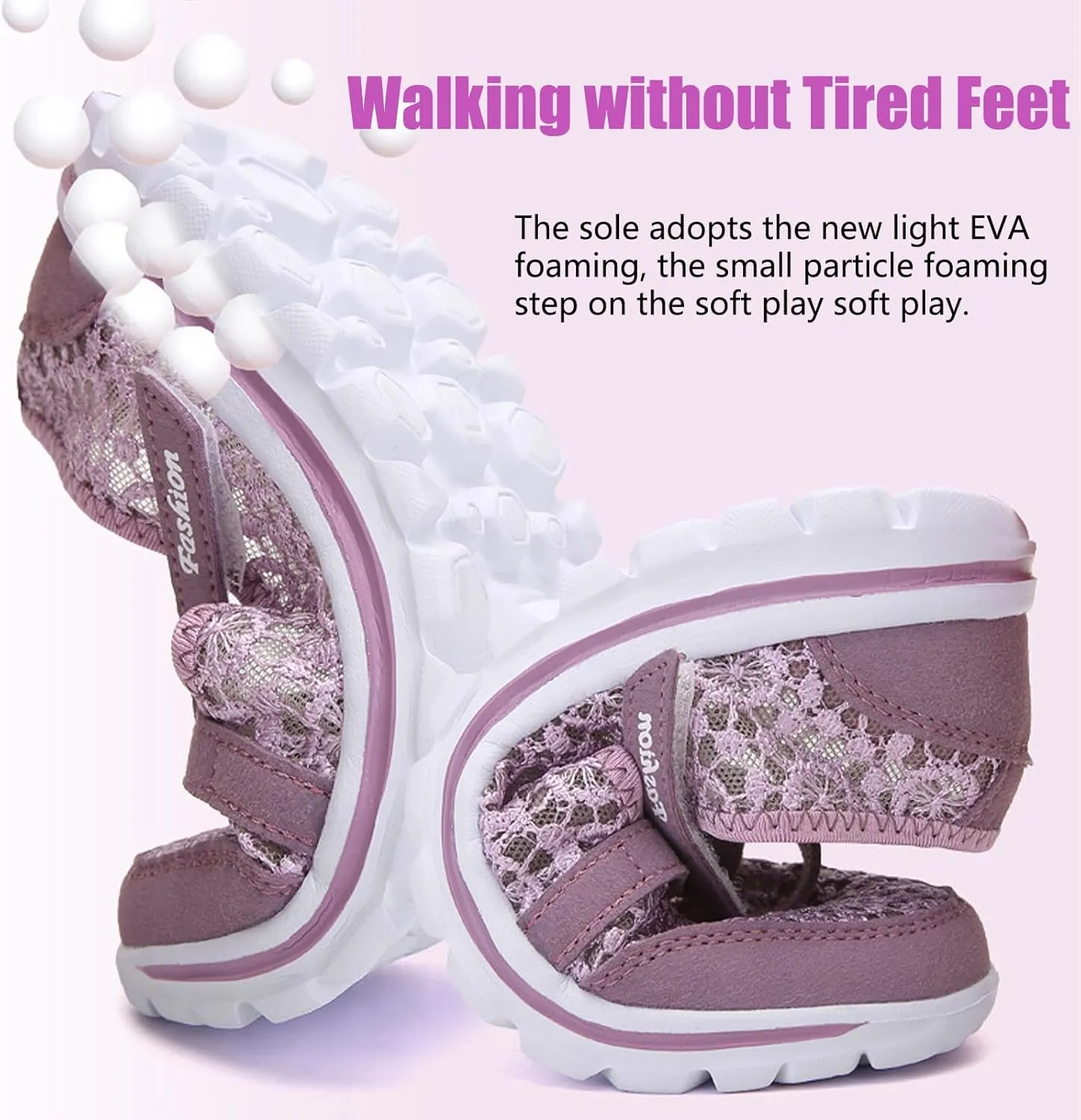 Optigard Women's Lace Mesh Adjustable Breathable Flat Walking Shoes Casual Non-Slip Lightweight Sneakers Comfortable Slip-On Shallow Mouth Mom Shoes Nurse Working Shoes Mary Jane Shoes