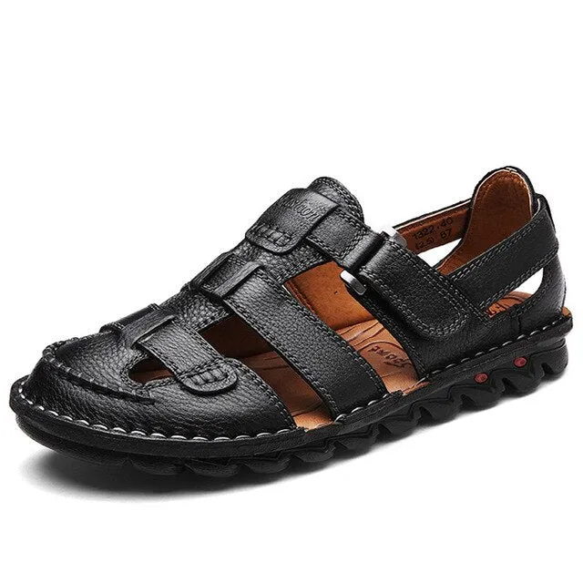 Outdoor Handmade Comfortable Classic High quality Cow Leather Sandals