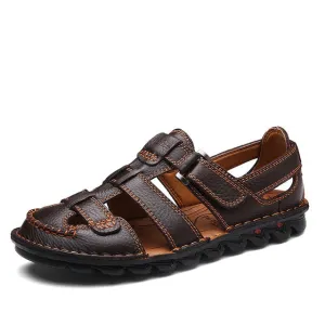 Outdoor Handmade Comfortable Classic High quality Cow Leather Sandals