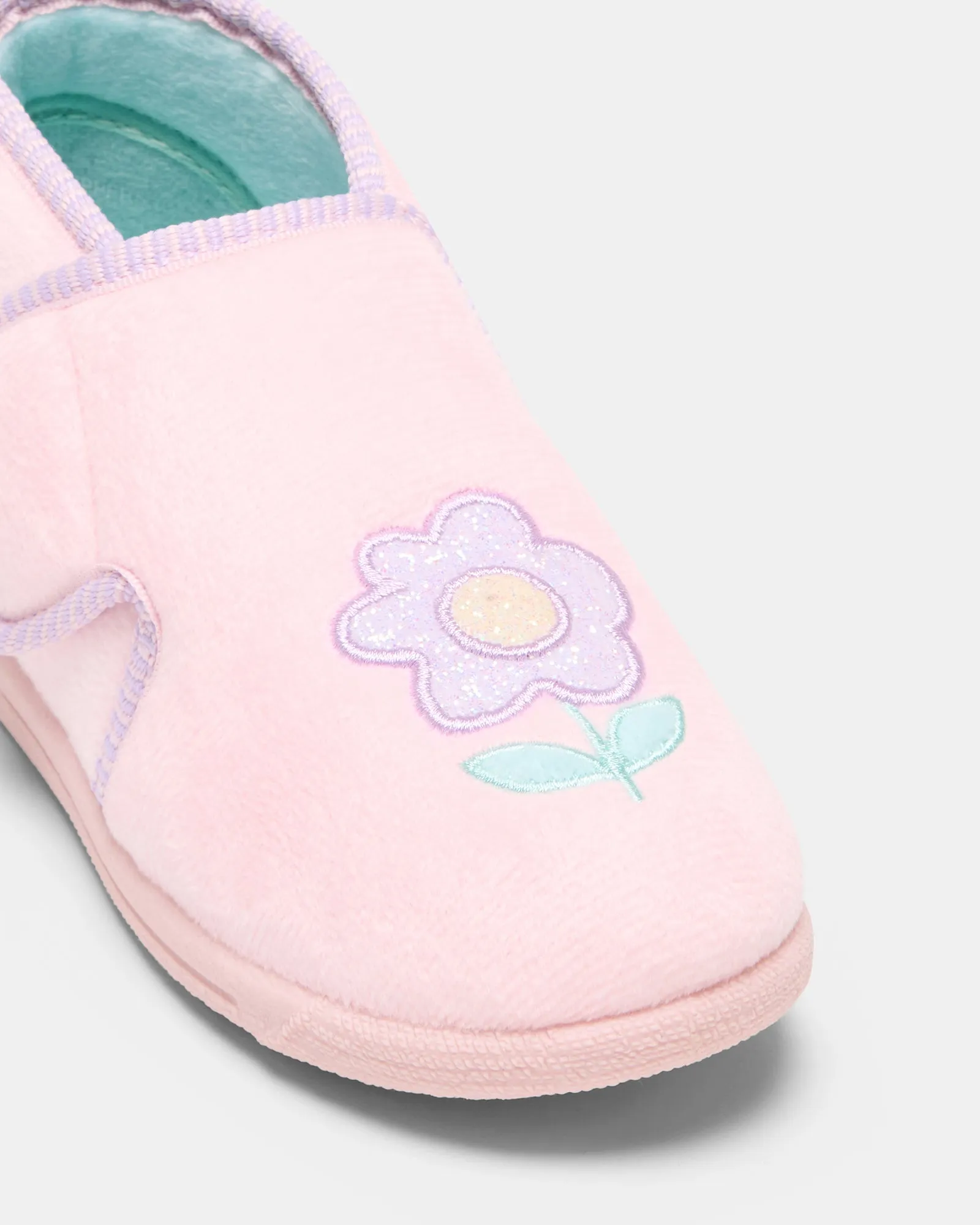 Petal Sparkle Slippers Light Pink