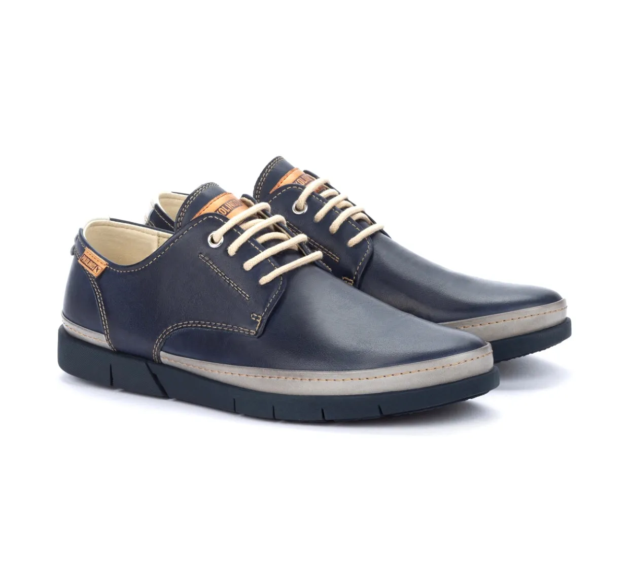 Pikolinos M0R-4339C1 Blue 4 Eyelet Shoe Made In Spain