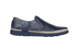 Pikolinos Palamos M0R-3203C1 Blue Leather Slip On Made In Spain
