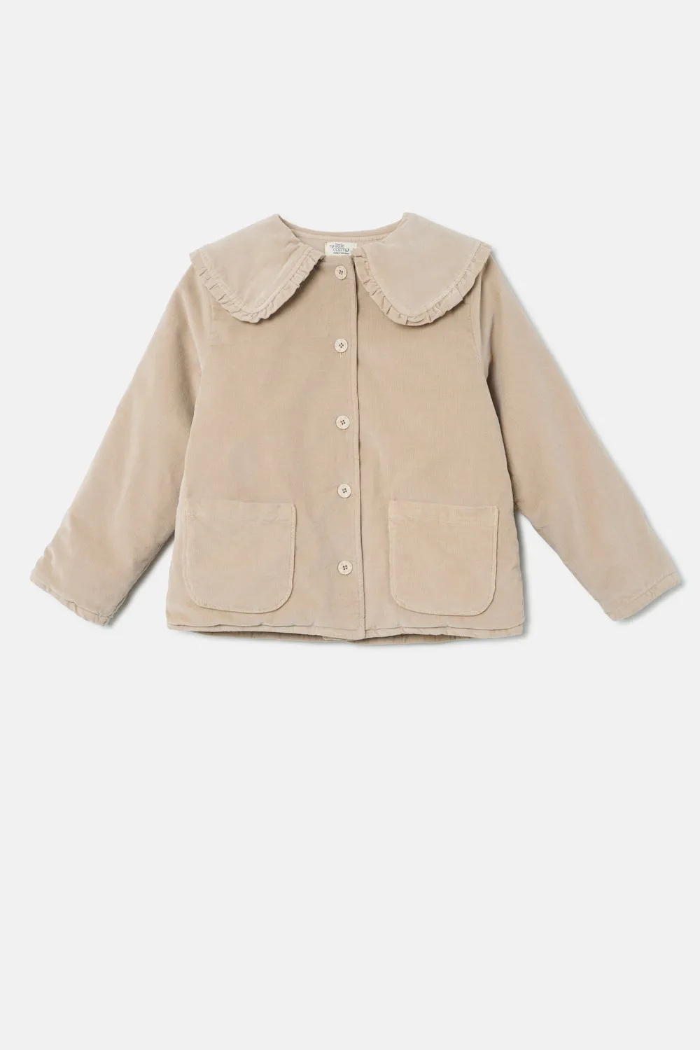 Pinwale corduroy ruffle jacket