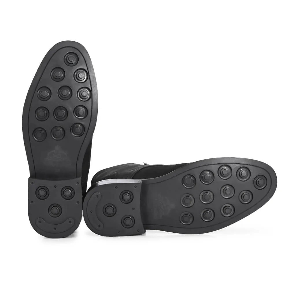 Rugged Matte Black Boots | Kevlar® Laces & Cork-Bed Comfort