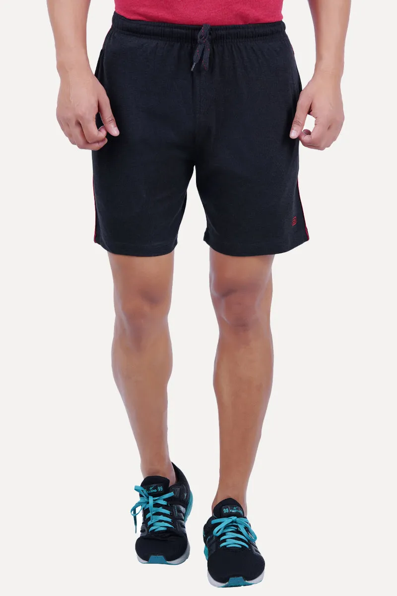 Shorts - Charcoal Knitted Shorts For Mens | Ariser