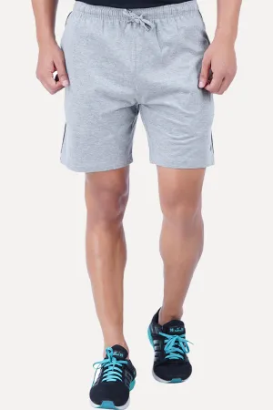 Shorts - Gray Knitted Shorts For Mens | Ariser Shorts - Gray Knitted Shorts For Mens | Ariser
