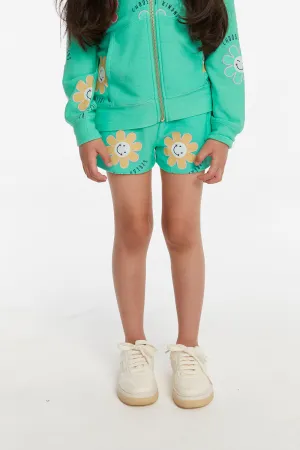 Smiley Flower Girls Shorts