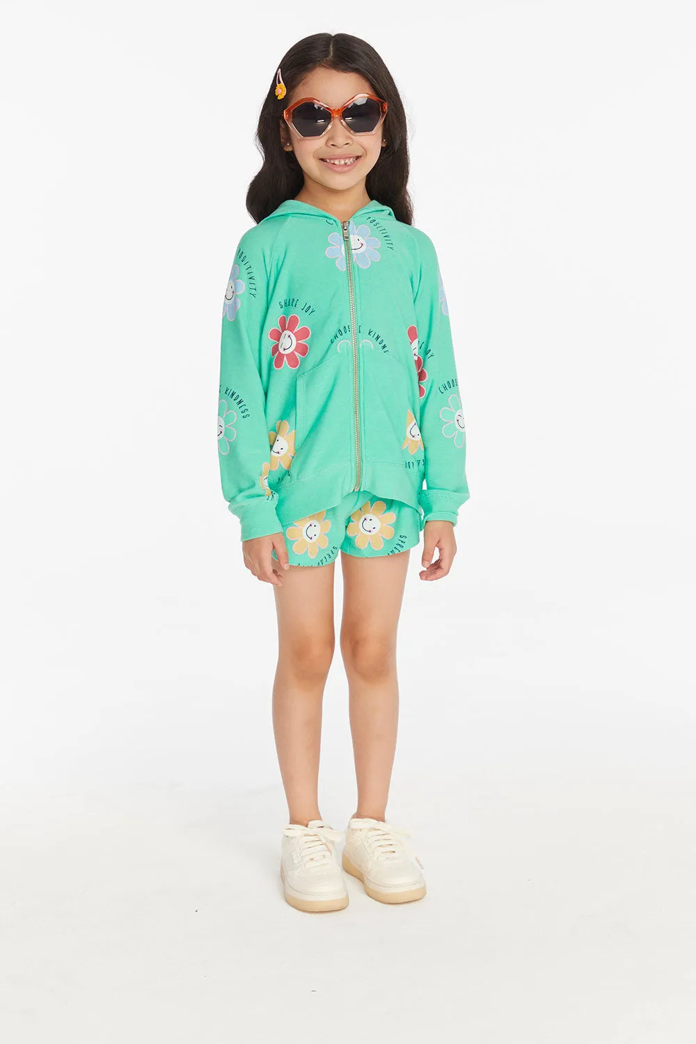 Smiley Flower Girls Shorts