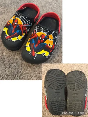 Spiderman Crocs Size C13 Light Up - size Shoes:      13 & 13.5 (Little Kid)