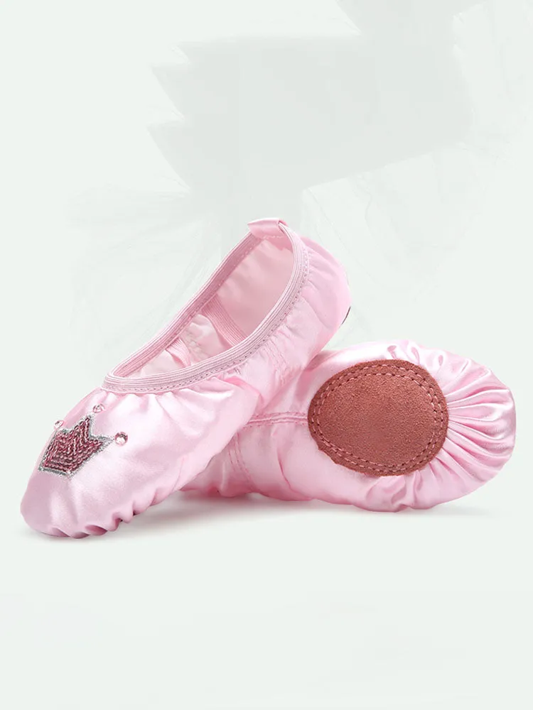 Summer Soft-soled Satin Embroidered Cat's Claw Ballet Shoes