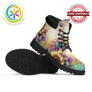 Sunflower Floral Ladies Boots