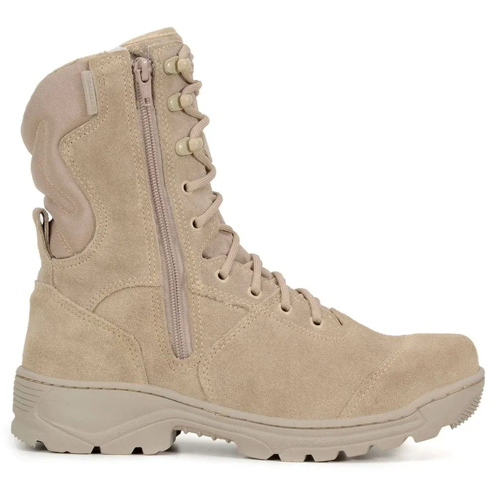 Tactical Boots Sniper Sand Leather Lace Zipper