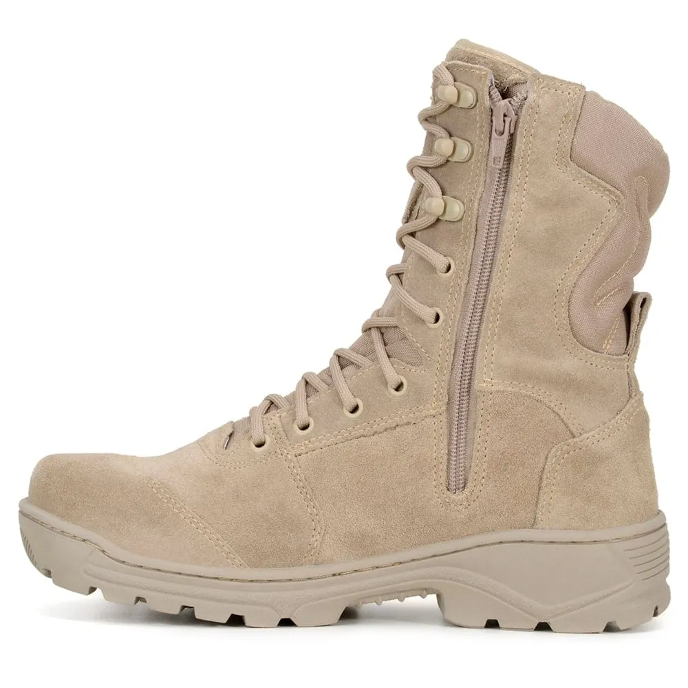 Tactical Boots Sniper Sand Leather Lace Zipper
