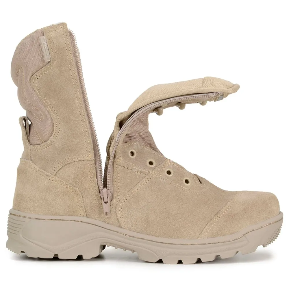 Tactical Boots Sniper Sand Leather Lace Zipper